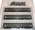 US Army  F-3 A Locomotive  Train set 3 Cars